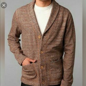 Koto Striped Shawl Cardigan Sweater